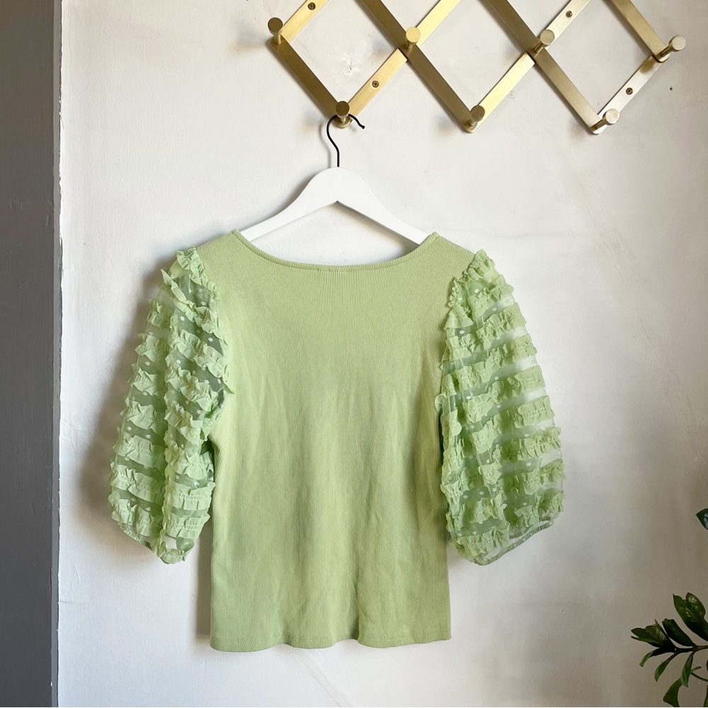 Dolan Ruffle Sleeve Shirt - Picture 5 of 8